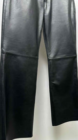 Sandro Leather Flare Pants