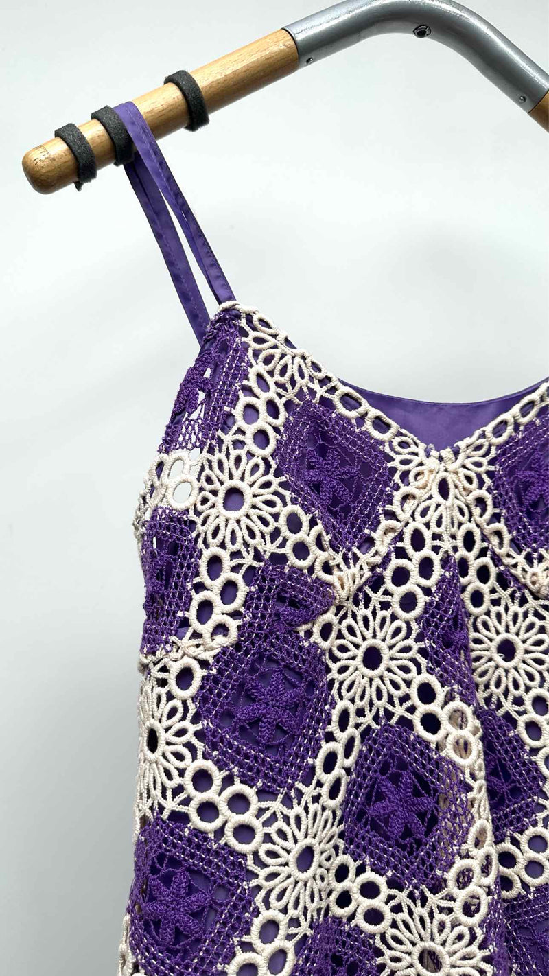 Comme Des Garçons Comme Des Garçons N/S Crochet-layered Dress