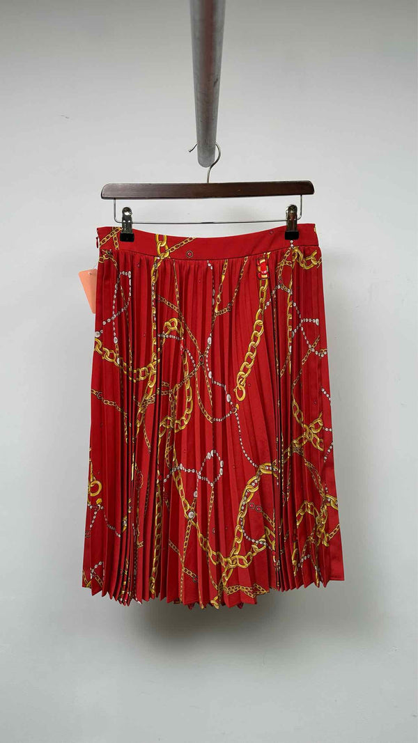 Balenciaga Printed Pleated Skirt