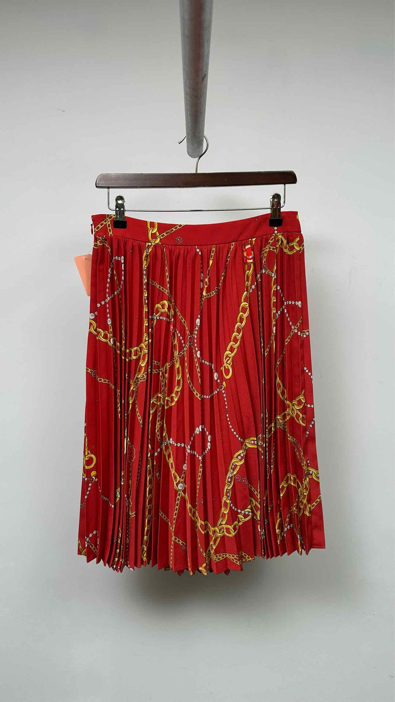 Balenciaga Printed Pleated Skirt