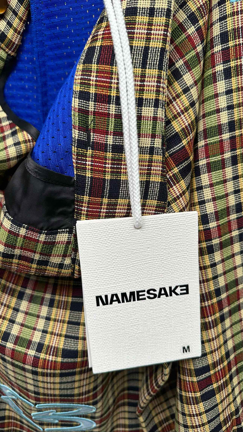 NAMESAKE Plaid Layered Shorts