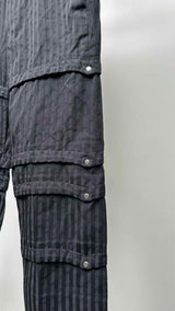 Comme Des Garcons Homme Plus Stripe Jacquard Armer Cropped Pants