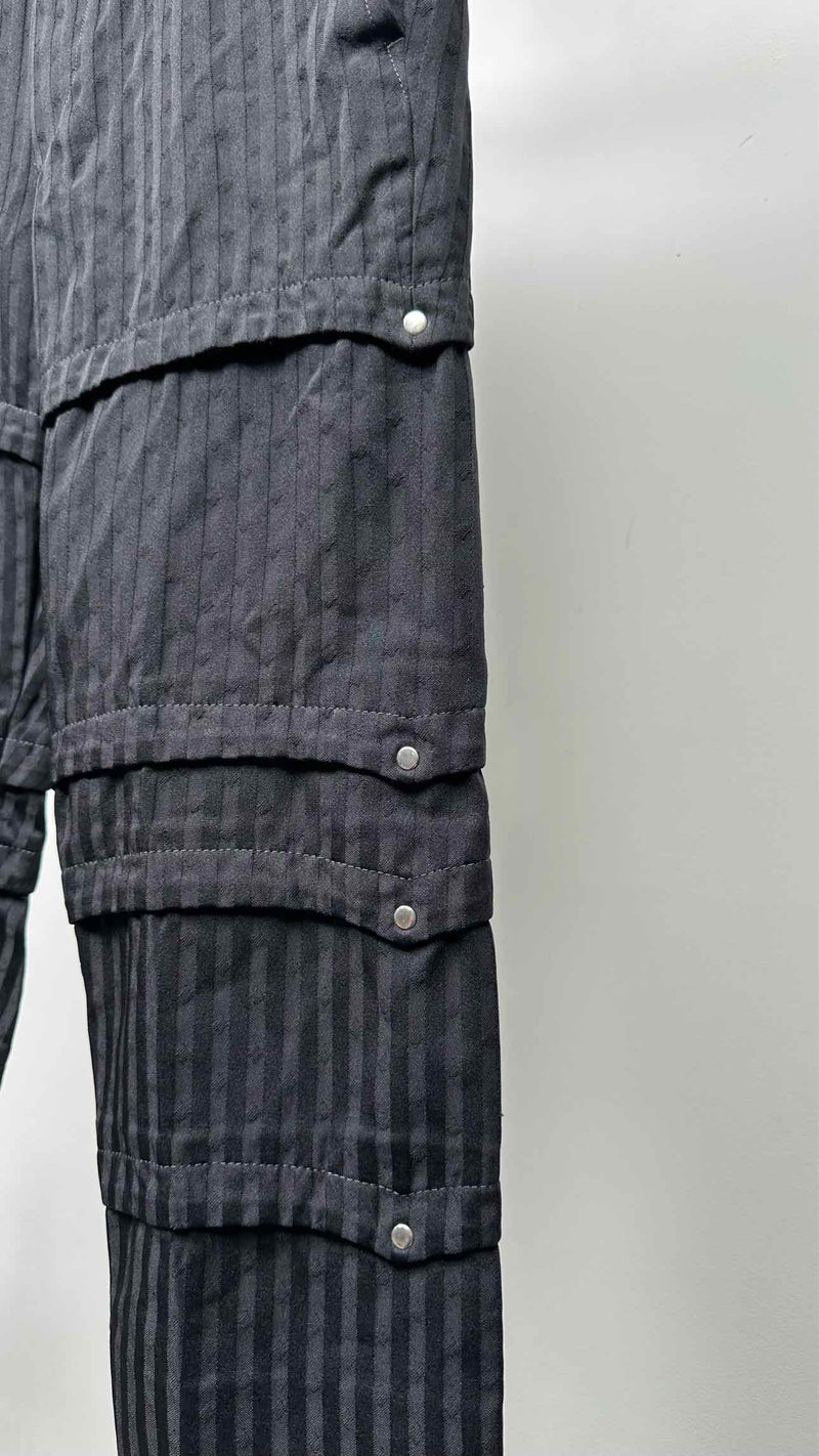 Comme Des Garcons Homme Plus Stripe Jacquard Armer Cropped Pants