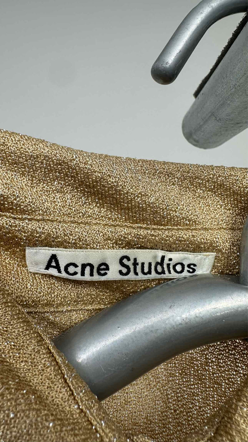 Acne Studios Glitter Long Knit Shirt