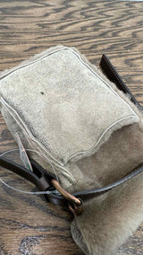 CELINE Shearling Mini Shoulder Bag