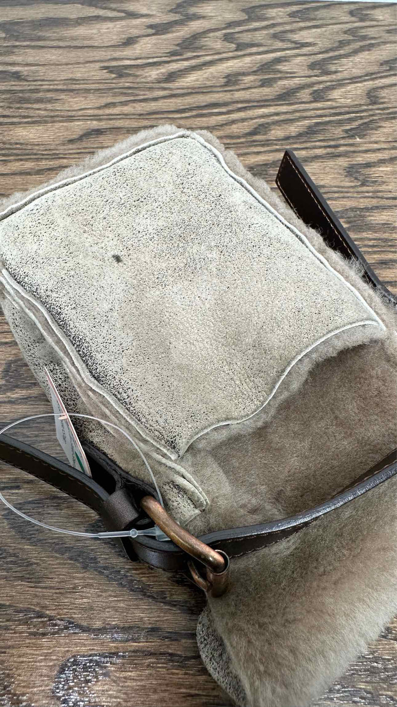 CELINE Shearling Mini Shoulder Bag