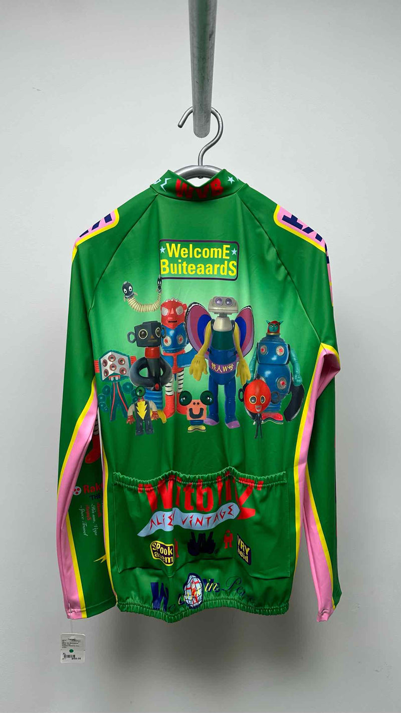 Walter Van Beirendonck L/S Robot Print Cycling Top