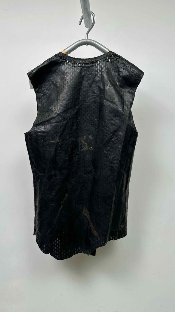 Carol Christian Poell Perforated-leather Object-dye Vest