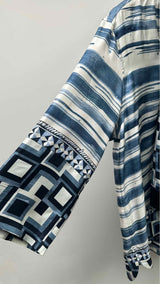 Dolce & Gabbana Half-sleeve Front-tie Printed Shirt