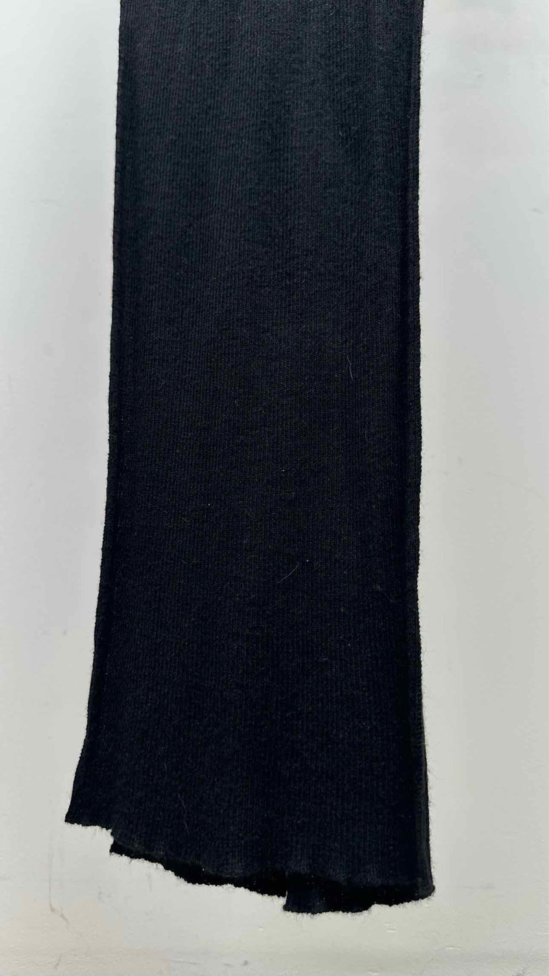 Rick Owens N/S Asymmetrical Rib Knit Long Dress