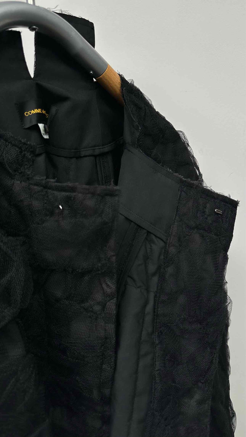 Comme Des Garcons Mesh Covered Padded Wide Jacket