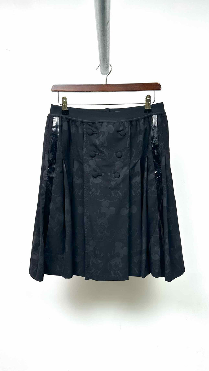 Takahiromiyashita The Soloist X Disney Mickey Mouse Side-Taped Pleated Skirt