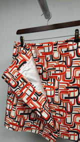 PRADA Geometric-print Wrap Skirt