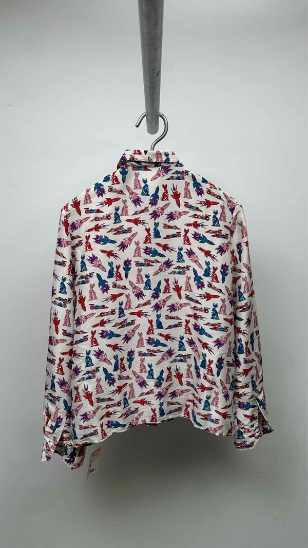 PRADA Rabbit Printed Silk Shirt