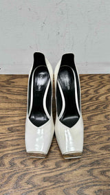 Calvin Klein 205W39NYC Metal Toe Patent Leather Heels