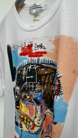 Comme Des Garçons Shirt x Jean Michel Basquiat Front - long Basquiat T-shirt