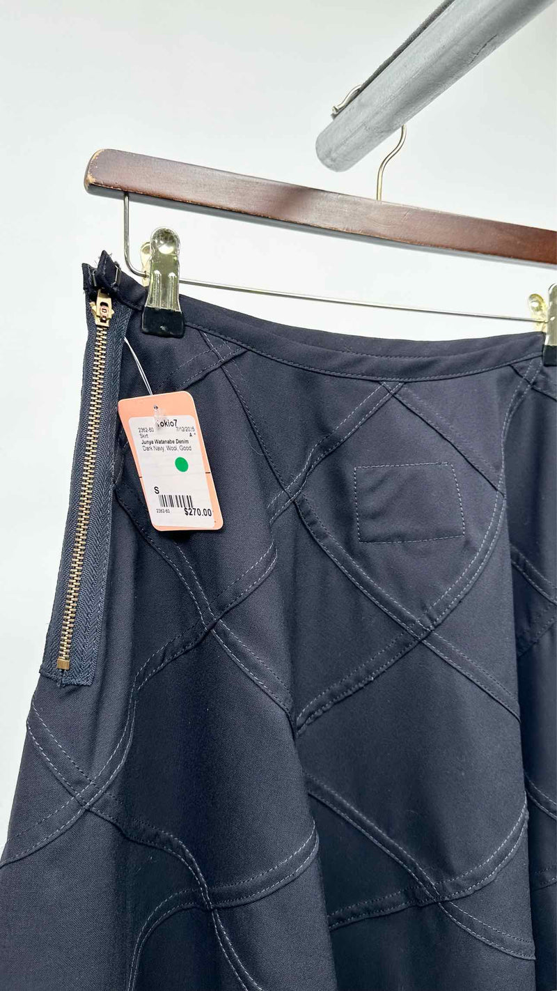 Junya Watanabe Denim Multi-Seam Skirt