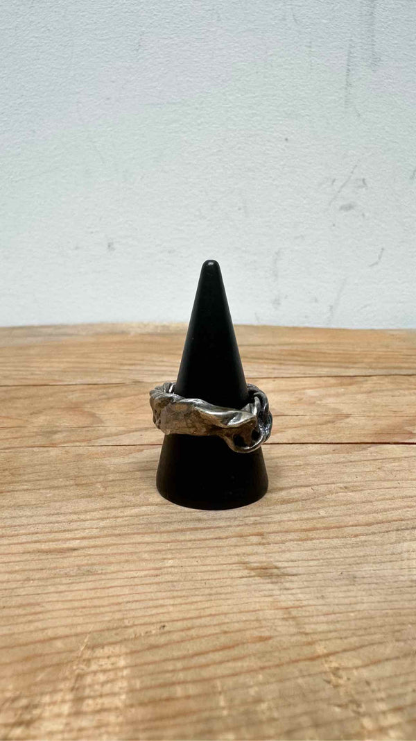 Carol Christian Poell Melted Silver Ring