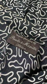 Paula & Mopitz Chain-printed Satin Shirt