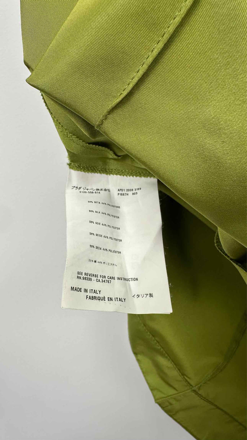 PRADA Pleated Belted Wide Skirt