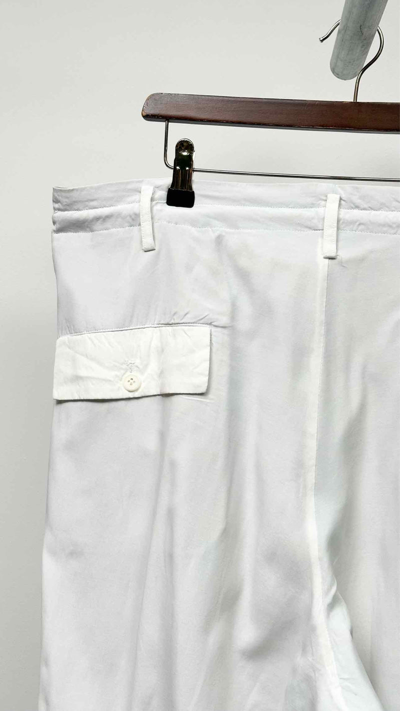 Yohji Yamamoto Pour Homme Cropped Wide Easy Pants