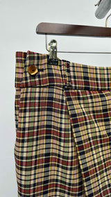 NAMESAKE Plaid Layered Shorts