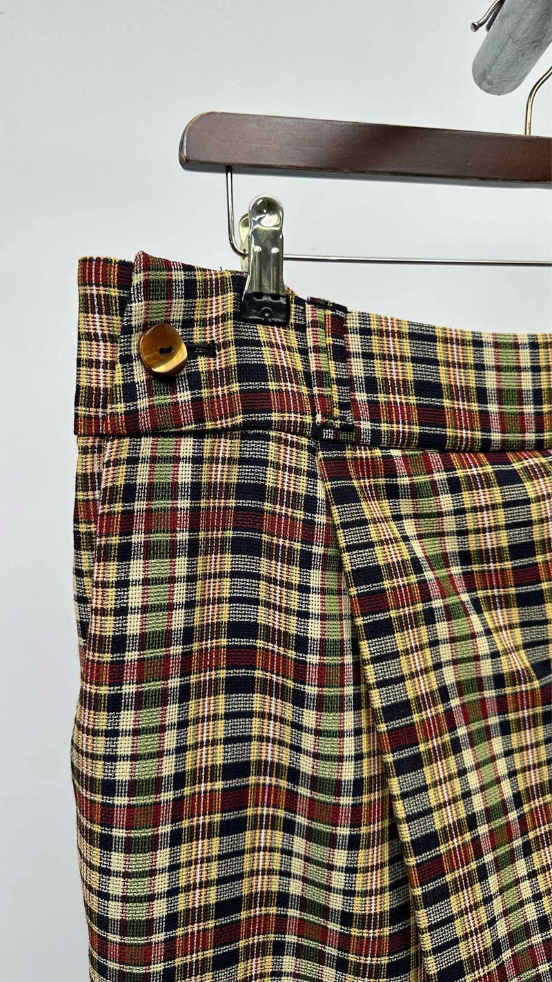 NAMESAKE Plaid Layered Shorts