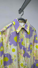 Sportmax Belted Floral Oversized Shirt Dress