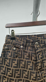 Fendi Jeans Monogram Pants