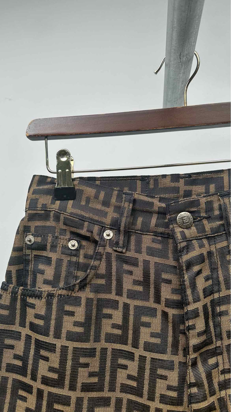 Fendi Jeans Monogram Pants