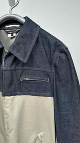 Comme Des Garcons Homme Plus Zip-up Denim Hybrid Jacket