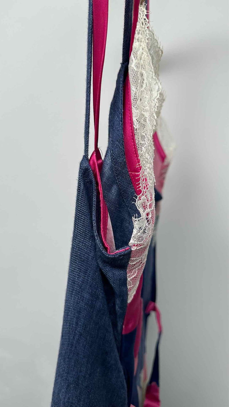 Junya Watanabe N/S Denim Scarf Hybrid Wrap Dress