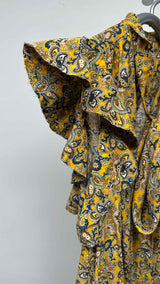 Balenciaga N/S Frill Paisley Blouse