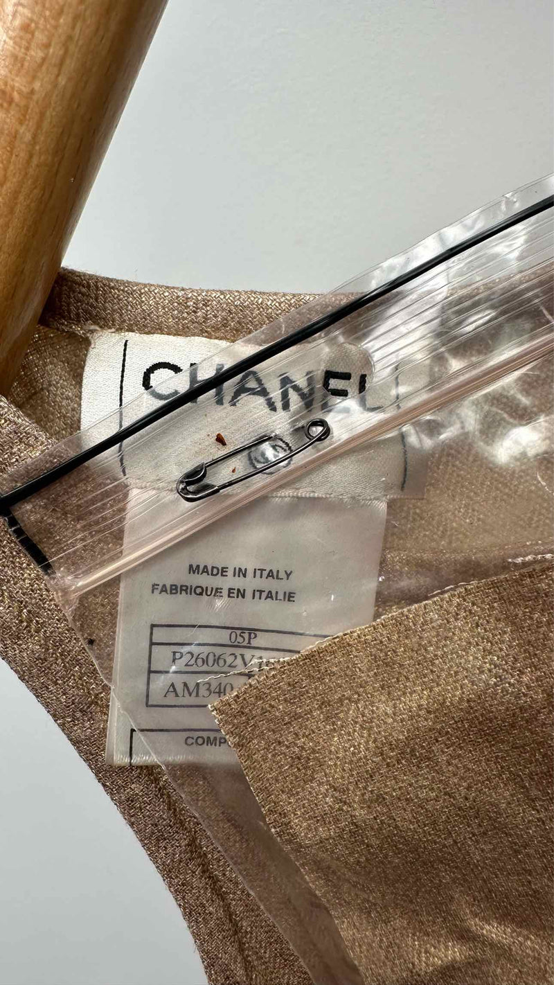 Chanel N/S Waxed Top