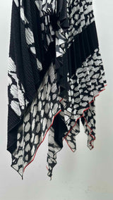 Proenza Schouler Asymmetrical Pleated Printed Long Skirt