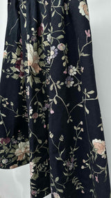 By Walid Floral Long Easy Skirt