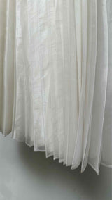 Junya Watanabe Denim Layered Pleated Long Skirt