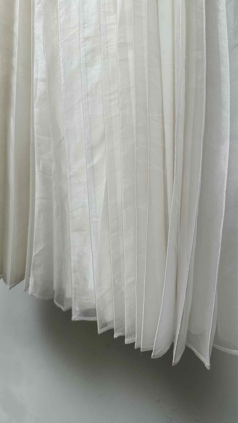Junya Watanabe Denim Layered Pleated Long Skirt