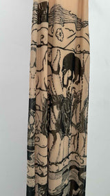 OTTOLINGER N/S Printed Mesh Tank Maxi Dress