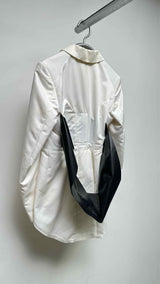 Comme Des Garcons Belt-datailed Tow-tone Tuxede Jacket