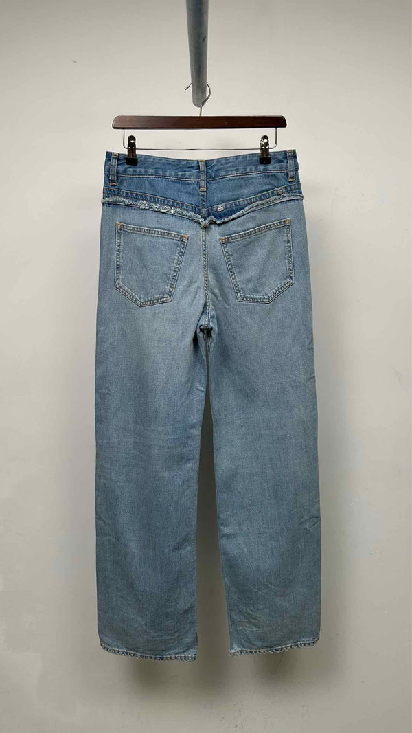 Givenchy Distressed Waist Docking Wide Jeans