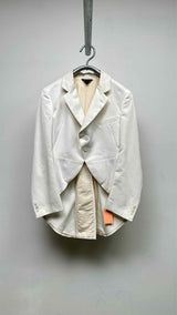 Comme Des Garcons Belt-datailed Tow-tone Tuxede Jacket