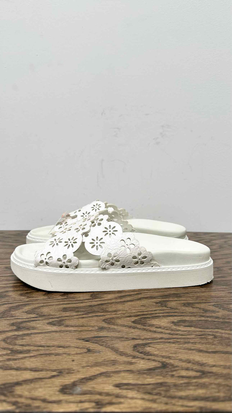 Simone Rocha Lacer-cut Floral Slides