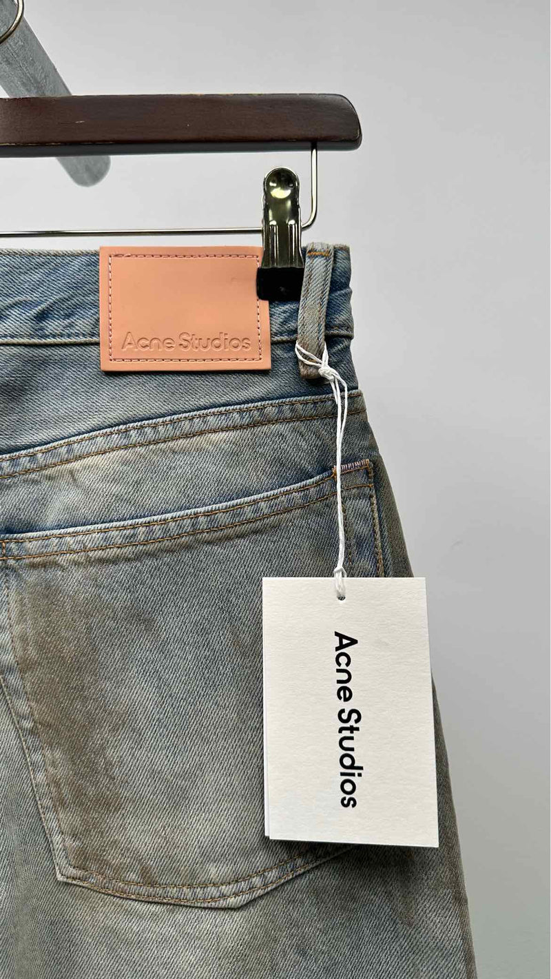 Acne Studios 202TM Distressed Penicillin Wide Jeans