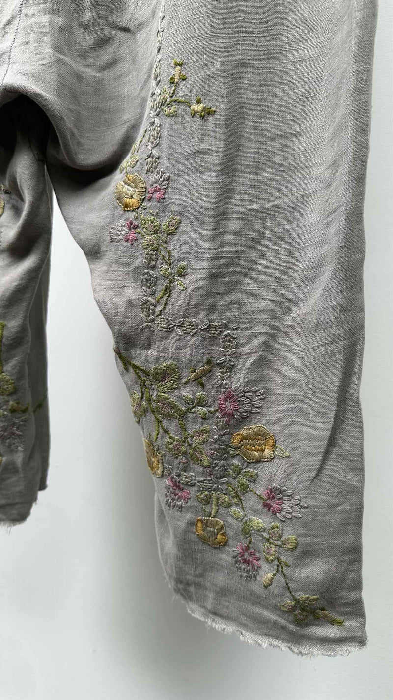 By Walid Floral-embroidered Easy Pants