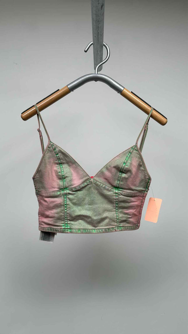 Diesel de-fuluy Denim Cropped Top