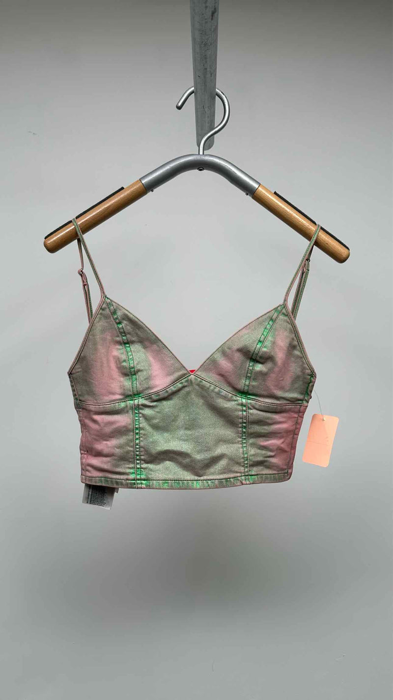 Diesel de-fuluy Denim Cropped Top