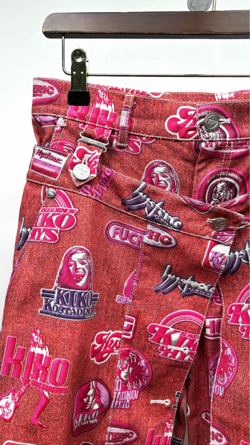 Kiko Kostadinov X Hysteric Glamour Multi-Logo Skirt Jeans