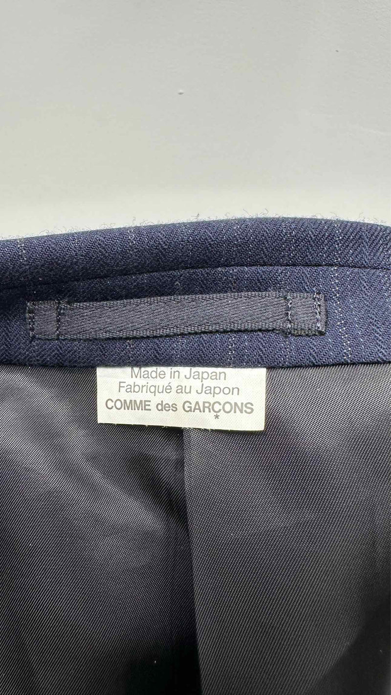 Comme Des Garcons Homme Plus Oversized Pinstripe Armor Jacket