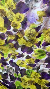 Dries Van Noten Floral Sheer Satin Wide Pants